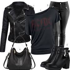 Schwarzes Outfit Mit Lederjacke Und Kunstlederhose Lederjacke Outfits Lederjacke Damen Schwarz Lederjacke