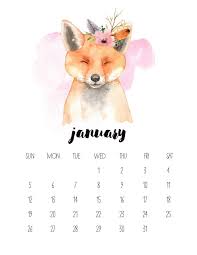 Free Printable 2020 Watercolor Animal Calendar The Cottage Market Watercolor Calendar Free Printable Calendar Templates Calendar Printables