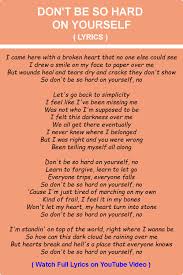 Jess Glynne Don T Be So Hard On Yourself Jess Glynne Don T Be So Hard On Yourself Lyrics In 2020 Yours Lyrics Lyrics Music Lyrics