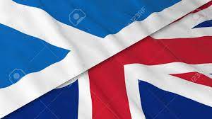 This is a list of flags that are used exclusively in scotland. Flags Of Scotland Und Dem Vereinigten Konigreich Split Scottish Flag Und Britische Flagge 3d Illustration Lizenzfreie Fotos Bilder Und Stock Fotografie Image 58915555