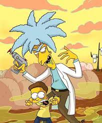 Bart Sideshow Bob Rick And Morty The Simpsons Rick And Morty Crossover Rick And Morty Black Anime Characters