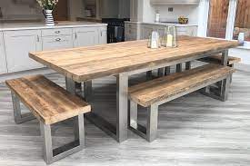 Rugged enough to be featured on your porch but clean and sleek enough to be used at your kitchen table or as an entryway bench, these amish wooden benches can do it all. Cavendish Dining Table Long Overhang Dining Table Rustic Long Dining Table Wooden Dining Table Rustic