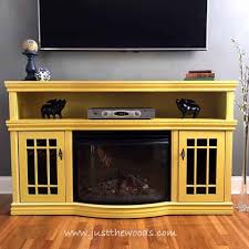 Despite its plain design, this tv stand isn't something you can ignore. Painted Media Console In Sunshine Yellow By Just The Woods