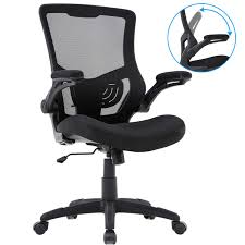 Home Office Chair Mesh Desk Chair Computer Chair With Lumbar Support Flip Up Arms Ergonomic Chair Adjustable Swivel Ergonomic Chair Office Chair Computer Chair