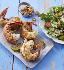 Languste Vom Grill Mit Caesar Salad Rezept Langusten Lebensmittel Essen Einfache Gerichte
