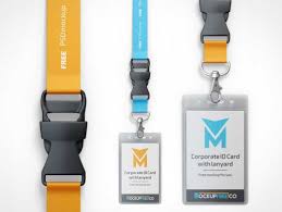 Download Free Plasticized Event Badges Lanyards Mockup Oceanmockups
