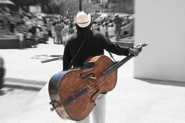 Tololoche (portable Mexican double bass) by Oscar Jaime