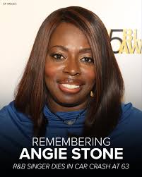 Angie Stone, a soul and R&B singer behind hits like "No More Rain (In This  Cloud)" and "Wish I Didn't Miss You," died Saturday morning in a vehicle  collision. https://bit.ly/4bkMbpf