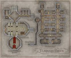 Tearmark Prison By Https Www Deviantart Com Tangaboa On Deviantart Dnd World Map Tabletop Rpg Maps Dungeon Maps