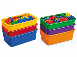 This storage bin with wheels is heavy duty and made with durable material. Heavy Duty Storage Box At Lakeshore Learning