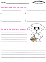 All worksheets are created by experienced and qualified teachers. Easter Creative Writing Prompts