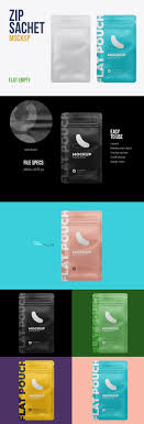 Download Zip Sachet Mockup Flat Empty Pouch In Packaging Mockups On Yellow Images Creative Store