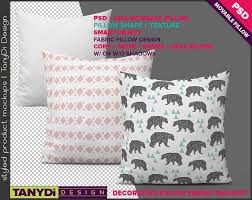 Square Decorative Pillow Photoshop Fabric Mockup Set Of 2 Png White Cotton Cushion On Floor Table Smart Object Pillow Scene Creator 2mf 1 Pillows Pillow Fabric Decorative Pillows
