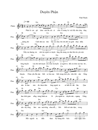 Sheet Nhạc Bai Duyen Phận Hợp Am Việt Bai Hat Ghi Ta Am Nhạc