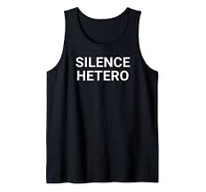 Amazon.com: Silence Hetero LGBTQ - Camiseta sin mangas con derechos de  género no binarios : Ropa, Zapatos y Joyería