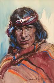 Gerald Cassidy (1869-1934); Taos Indian sold at auction