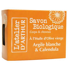 Savon Argile Blanche Et Calendula 100 Gr Apaise Et Soulage Les Rougeurs L Atelier D Arthur