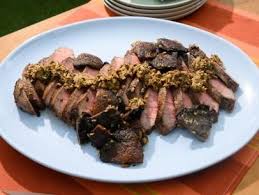 Sunny S Grilled London Broil And Portobello Mushrooms Recipe Food Network Recipes Grilled London Broil Stuffed Mushrooms