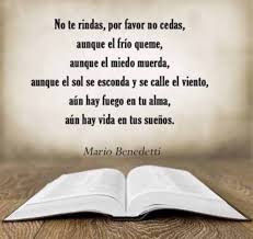 Check spelling or type a new query. No Te Rindas Poema De Mario Benedetti Leelo Aqui Cultura Al Palo