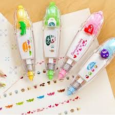 Sale Decoration Tape Pen For Planner Diy Scrapbooking Diary 4 Styles To Choose Correction Tape Washi Tape Kids Crafts Decorative Tape