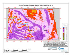 Download Free North Dakota 80 Meter Wind Energy Maps Charts