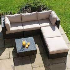 Maze Rattan Rio Corner Sofa Set Sofa Sets Rattan Garden Furniture Garden Sofa Set Outdoor Garden Furniture