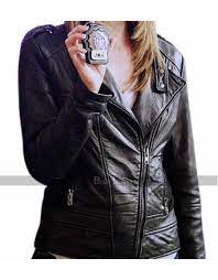 Castle Stana Katic Kate Beckett Biker Leather Jacket Leather Jacket Outfits Kate Beckett