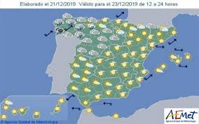 Bienvenidos a tiempo directo, una nueva semana que comienza, y como podemos ver en la gráfica, vamos a tener unos días bastante frescos entre el martes y el jueves, pero a partir del viernes, la temperatura se va a elevar, y vamos a. Aemet Pronostico Del Tiempo En Espana Hoy 23 De Diciembre De 2019