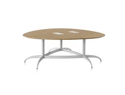 Exclave 7 Guitar Pick Table Seated Height Collaborative Furniture Table Meeting Table