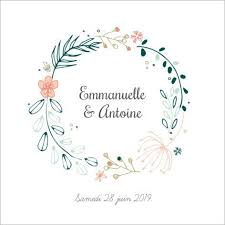 Faire Part De Mariage Couronne De Fleurs A Personnaliser Sur Popcarte Com Miss M Faire Part Mariage Fleur Mariage Dessin Faire Part Mariage Champetre