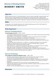 director of nursing resume samples