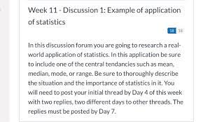 For example, if the public opinion is affected by a recent event (cause), causal research would try to understand what the effect of that particular event is. Solved Week 11 Discussion 1 Example Of Application Of S Chegg Com