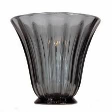 Glass art, a bimonthly magazine for artists working in hot, warm, and cold. French Daum Nancy Smoked Glass Art Deco Vase 1930s 78728