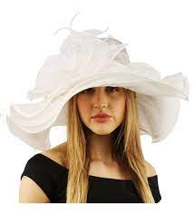 Summer Kentucky Derby Wide 6 Brim Layers Floppy Feathers Net Floral Hat White Cu11jhwi7bd Floral Hat Floppy Cap Fashion