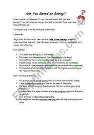 The google quick draw game picks. Are You Bored Or Boring Esl Worksheet By Diez