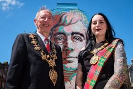 With Alan Beck, the president of the Robert Burns World Federation