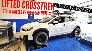 What will be your next ride? Lifted Subaru Crosstrek Dyno Numbers Stock Tires Vs Mud Terrains Youtube