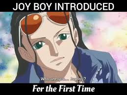 Joy Boy's Name Introduced for the first time by Robin after reading  poneglyph in Fishman Island