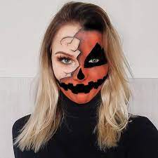 Schließlich stehen im laden jede menge fertige produkte um wimperntusche, make up und co zu entfernen. Faschingskostum Selber Machen Half Face Halloween Makeup Half Face Makeup Halloween Makeup Tutorial