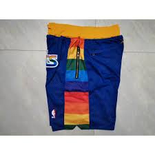 Compre pantalones cortos denver nuggets en la tienda oficial en línea de la nba. 81 Nba Jerseys Basketball Jerseys Sports Wears S Xxl Denver Nuggets Rainbow Blue Nba Shorts Shopee Philippines