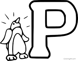 Coloring is essential to the overall development of a child. Big Letter P And Small Penguin Coloring Page Coloringall