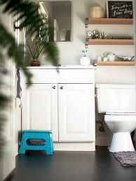 Creative Contact Paper Projects Black Bathroom Floor Apartment Therapy Small Spaces Bathroom Vanity Makeover