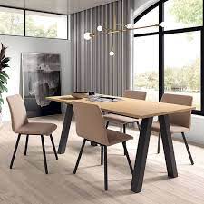 Chaises contemporaines salle à manger. Chaise De Salle A Manger Moderne En Metal Et Synthetique Pisa 4 Pieds Com