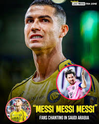 🗣️ “Messi Messi Messi” chants in Saudi! 😮🥶 Today, Cristiano Ronaldo has  been knocked out from the Saudi King's cup round of 16 against Karim  Benzema's team! ❌ During the match, fans