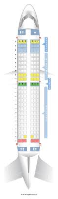 Seat Map Airbus A321 200 Frontier Airlines Random 14 Unique