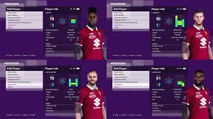 Game number in starting lineups: Pes 2021 Facepack Torino F C Kazemario Evolution