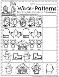 January Preschool Worksheets Planning Playtime Winter Activities Preschool Preschool Patterns Preschool Pattern Worksheets