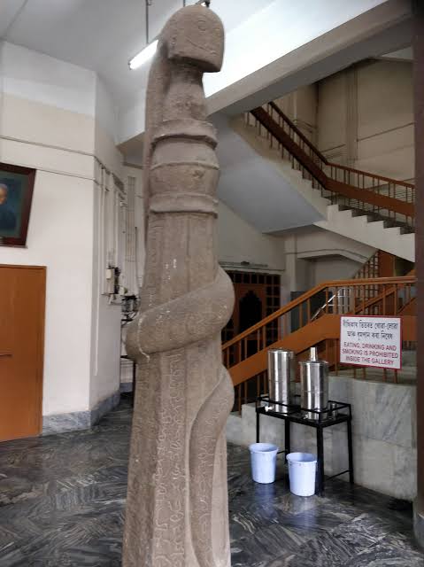 Serpent pillar of Ahom King Swargadeu Suhungmung in Assam