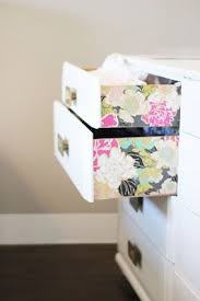 Add Wallpaper To The Sides Of Drawers Cute Idea Decor Furniture Home Decor