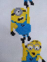 Despicable Me Minions Cross Stitch Pattern Instant Door